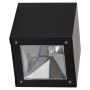 Eglo solcelle væglampe sort LED 10x10 cm