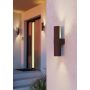 Eglo væglampe udendørs Montelauro H32 cm LED brun