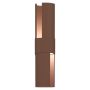 Eglo væglampe udendørs Montelauro H32 cm LED brun