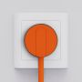 Norm K stikprop flad m. jord orange