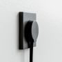 Norm F stikprop Schuko flad sort