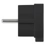 Norm F stikprop Schuko flad sort