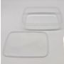 Plastbøtte m/låg 800 ml 4 stk