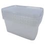 Plastbøtte m/låg 1600 ml 3 stk