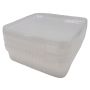 Plastbøtte m/låg 1500 ml 3 stk 