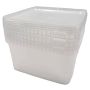 Plastbøtte m/låg 3100 ml 3 stk
