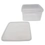 Plastbøtte m/låg 3100 ml 3 stk
