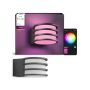 Philips Hue udendørs væglampe Lucca E27 grå