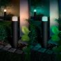 Philips Hue udendørs havelampe Lucca E27 H40 cm grå