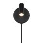 Nordlux væglampe Omari Round sort LED 3 W