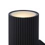 Nordlux væglampe Kyklop Ripple Maxi sort E27 H35,5 cm