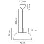 Nordlux pendel Sandro brun E27 Ø40 cm
