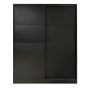 Flexislide Shape garderobeskab sort 153x218,5x60 cm