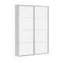 Flexislide Shape garderobeskab hvid 120x218,5x60 cm