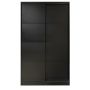 Flexislide Shape garderobeskab sort 120x218,5x60 cm