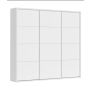 Flexislide Shape garderobeskab hvid 220x218,5x60 cm