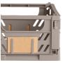 Foldbar opbevaringskasse grå 25x16x20 cm 2 stk.