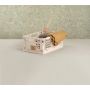 Foldbar opbevaringskasse natural 50x33x20 cm