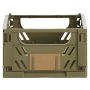 Foldbar opbevaringskasse grøn 17x12,5x7 cm 2 stk.