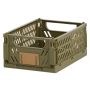 Foldbar opbevaringskasse grøn 17x12,5x7 cm 2 stk.