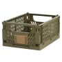 Foldbar opbevaringskasse grøn 33x24,5x15 cm