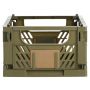 Foldbar opbevaringskasse grøn 33x24,5x15 cm