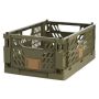 Foldbar opbevaringskasse grøn 50x33x20 cm