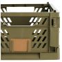 Foldbar opbevaringskasse grøn 50x33x20 cm