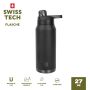SwissTech termoflaske Flasche 800 ml sort