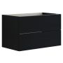 Scanbad underskab med vask Delta/Asyre sort eg m/push open 81 cm