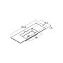 Scanbad underskab med vask Delta/Micca mat hvid m/greb 120 cm