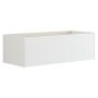 Scanbad underskab med vask/bordplade/greb Delta mat hvid 100 cm