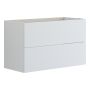Scanbad underskab med vask Delta/Lazuli Mini mat hvid m/greb 83x38 cm