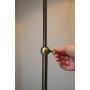 Marksløjd gulvlampe Oxford messing/hvid E27 H155 cm