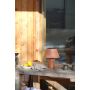 Markslöjd solcelle bordlampe Vivo brun LED