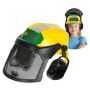 Bosch lumberjack hjelm med visir til børn plast