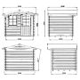 Palmako hytte Emma 4,6 m²