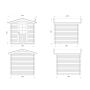 Palmako redskabsrum Vivian 3,8 m²