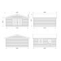 Palmako hytte Irene ubehandlet nordisk gran 29,2 m²