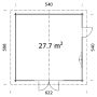 Palmako hytte Irene ubehandlet nordisk gran 29,2 m²