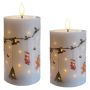 Veli Line LED-stearinlys julemotiv hvid m/timer