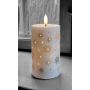 Veli Line LED-stearinlys stjerner hvid/guld m/timer