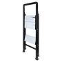 Batavia trappestige 2 trin sort aluminium
