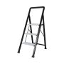 Batavia trappestige 3 trin sort aluminium