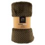 Det Gamle Apotek jule plaid 150x125 cm brun polyester