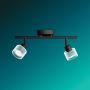 Philips spotlampe Horen 2xGU10 L36 cm sort
