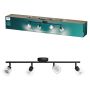 Philips spotlampe Horen 4xGU10 L70 cm sort