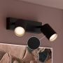 Philips spotlampe Wyatt 2xGU10 L24 cm sort