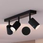 Philips spotlampe Wyatt 3xGU10 L44 cm sort