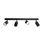 Philips spotlampe Wyatt 4xGU10 L62 cm sort